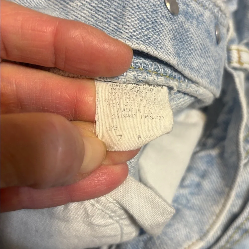 Lee Vintage High Rise Button Fly Light blue washed denim jeans, 7